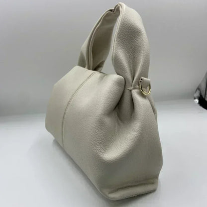 Cloud Bags for Women with Logo  Ladies Cowhide Simple Dumpling Shape Shoulder Handbag New French Luxury Brand Genuine Leather