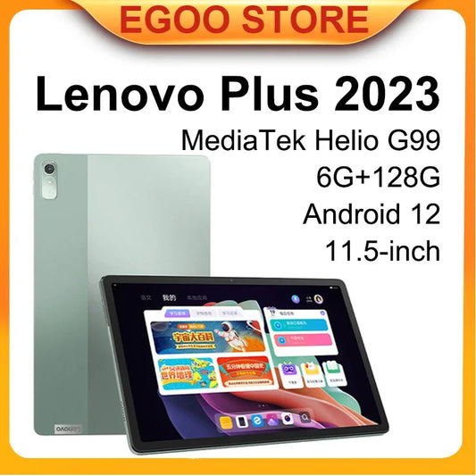 Global Firmware Original Lenovo Pad Plus 2023 MediaTek Helio G99 6GB 128G 11.5inch LCD Screen 7700mAh Lenovo Tab P11 2nd Gen