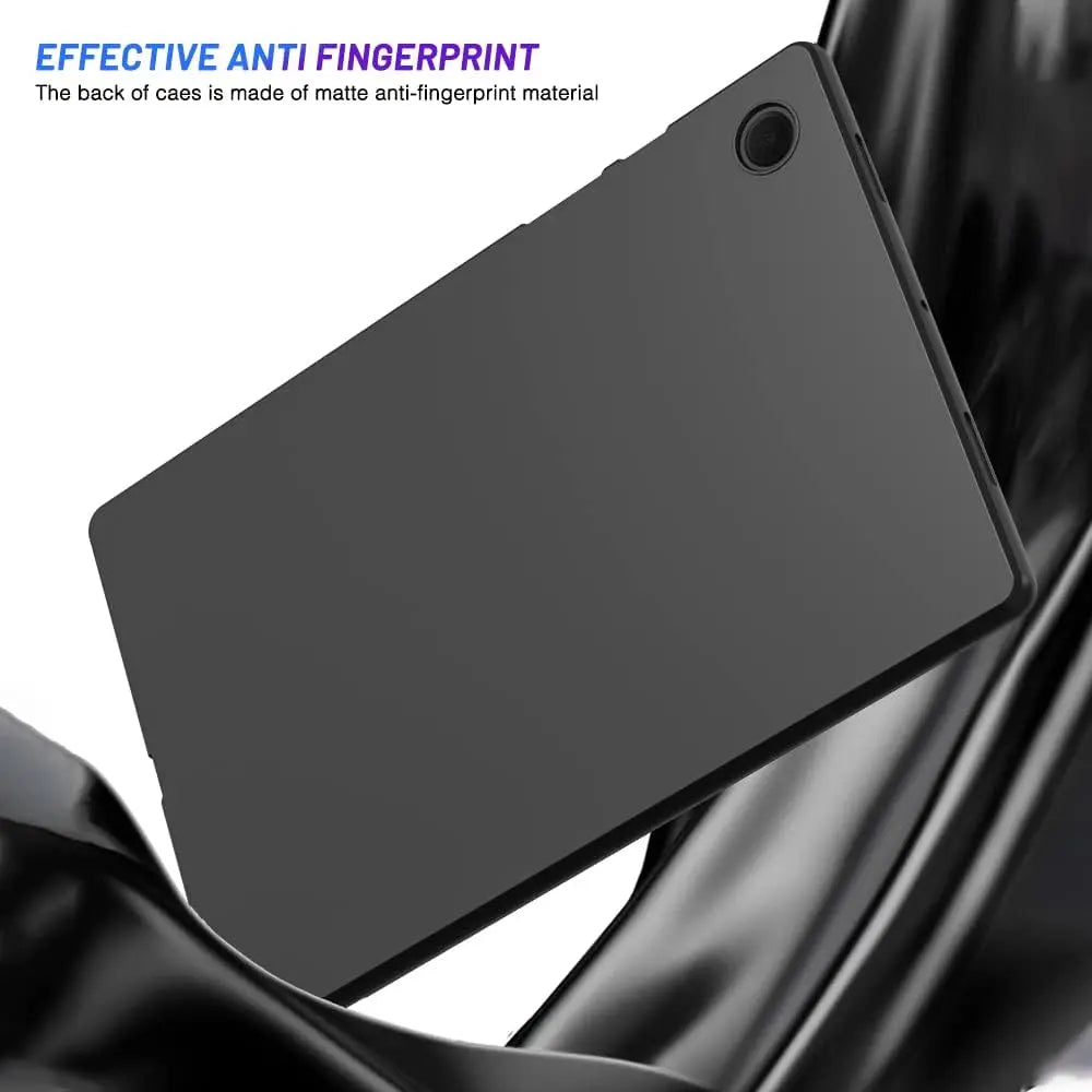 Silicone Tablet Case For Samsung Galaxy Tab A A7 Lite A8 S5e S6 Lite S7 S8 S9 Plus FE Flexible Soft TPU Black Shell Back Cover