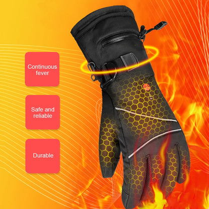 1 Pair Thermal Gloves Windproof Electric Heating Gloves Touchscreen Men Women for Ski Cycling for Motorcycle Heated Gloves