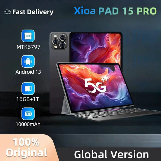 2024 NEW Global Version MI Pad 15 Pro Tablet Android13 11 Inch 16GB 1024GB 5G Dual SIM Phone Call GPS Bluetooth WiFi Tablet PC