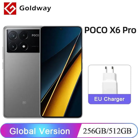 2024 Global Version POCO X6 Pro 5G Smartphone 6.67" CrystalRes 1.5K Flow AMOLED DotDisplay MTK 8300-Ultra Mali-G615 5000mAh