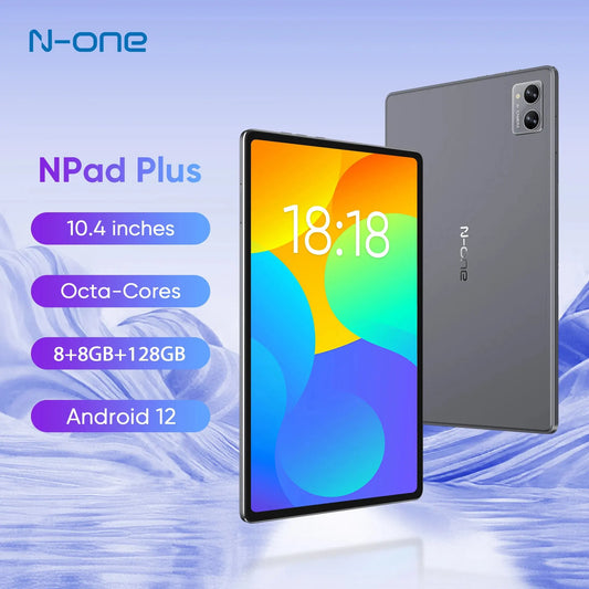 N-ONE NPad Plus Tablet PC 10.36inch 2000x1200 FHD MT8183 8 Cores Android 12 16(8+8)GB RAM 128GB ROM 6600mAh Dual Wifi BT5.0