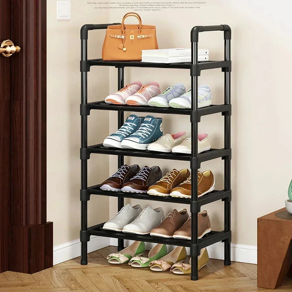 3-8 Layer Shoe Rack DIY Easy Assemble Dustproof Boots Organizer Stand Holder Space-Saving Shoes Storage Shelf Shoe Cabinet