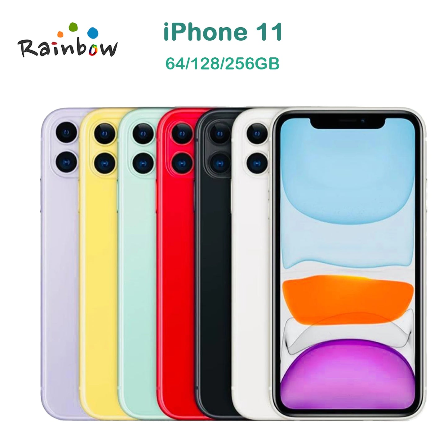 Apple iPhone 11 6.1" Original Retina IPS LCD 64/128/256GB A13 IOS Genuine iPhone11 Unlocked 4G LTE Cell Phone