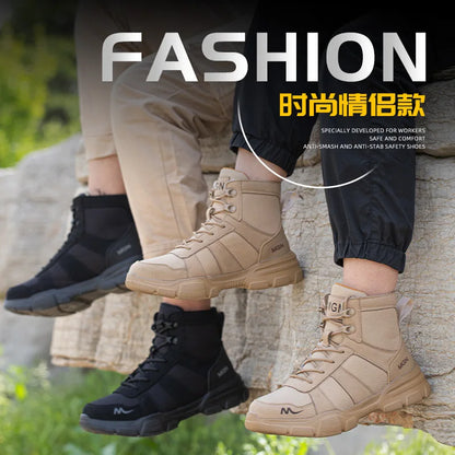 Men Shoes Women Boots Work Boots Anti-smashing Steel Toe Cap Lightweight Warm Shoes Indestructible Safety Shoes Work Shoes