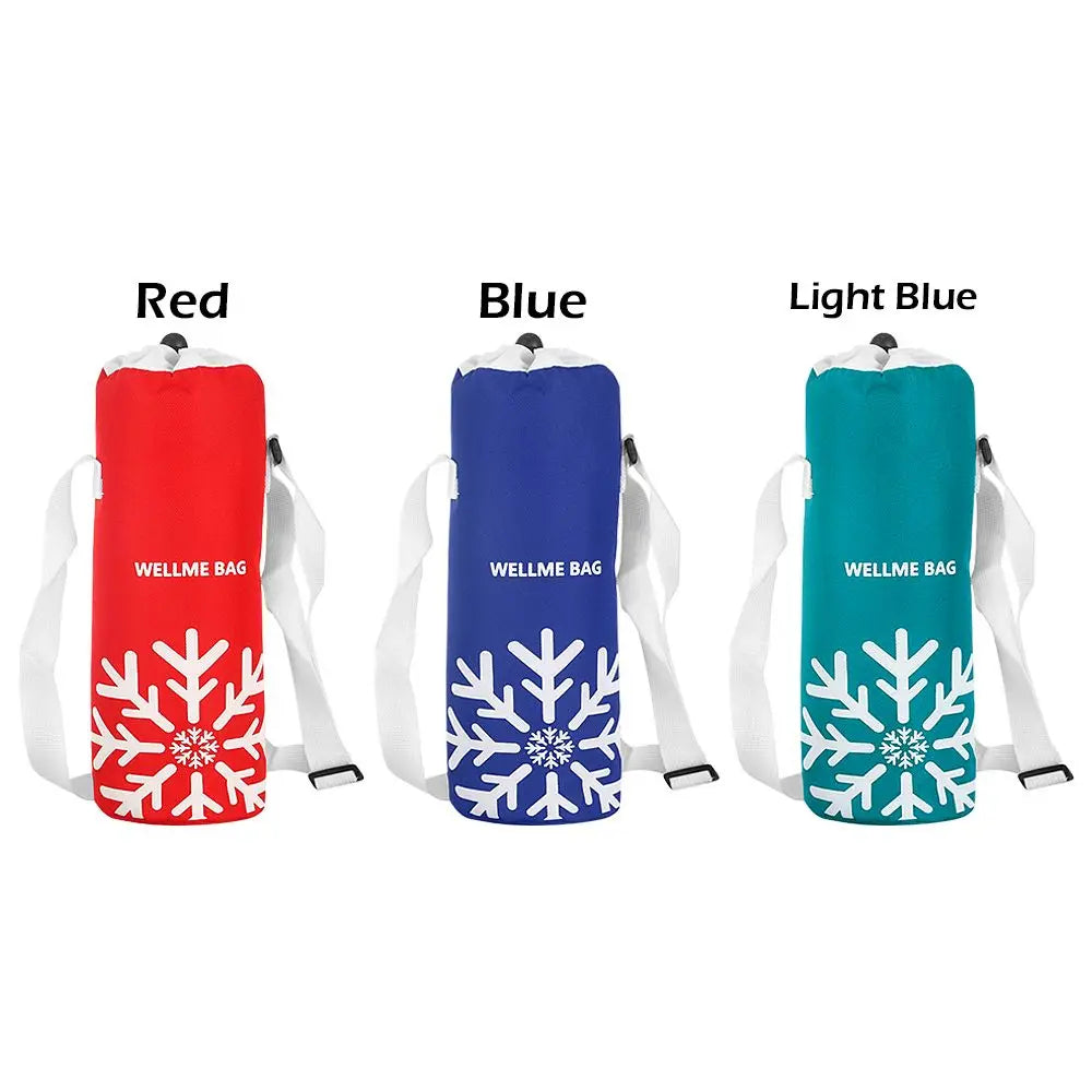 1.5L Portable Thermal Insulated Bottle Cover Cooler Bags Collapsible Waterproof Aluminum Film Travel Insulated Water Bottle