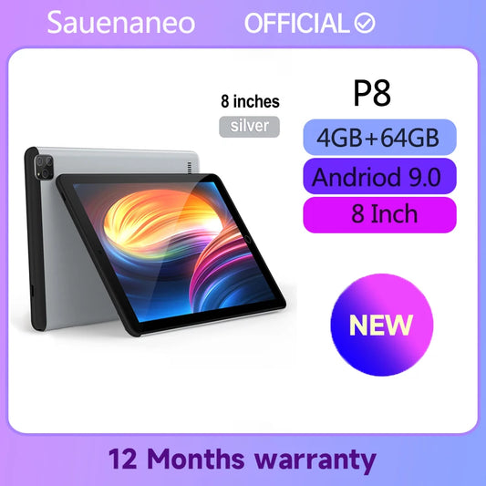 Hot  8 inch  Tablet  4GB RAM 64GB ROM Android 9.0 Tablet Pc 5000mAh Battery Google Play Global Version Tablet PC