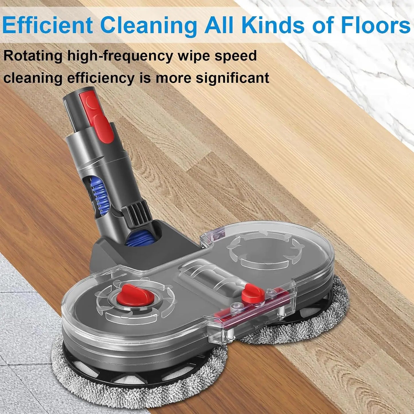 Homore Electric Cleaning Mop Head for Dyson V7 V8 V10 V11 V15Cordless Vacuum Cleaner Wet & Dry Mop Cleaning Head with Water Tank