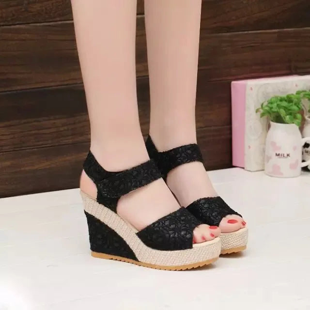 High-heeled Wedge Platform Fish Mouth 2022 New Women's Peep Toe Sandals Womens Shoes Comfort Summer Designer Shoes