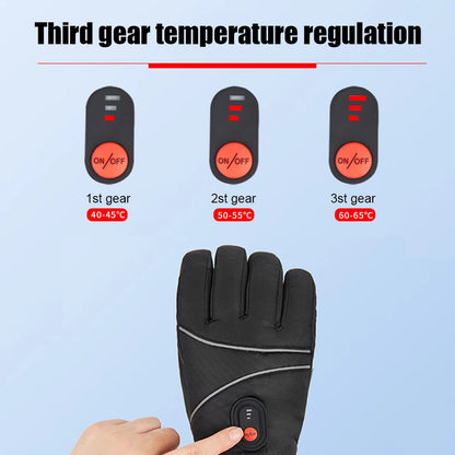 1 Pair Thermal Gloves Windproof Electric Heating Gloves Touchscreen Men Women for Ski Cycling for Motorcycle Heated Gloves