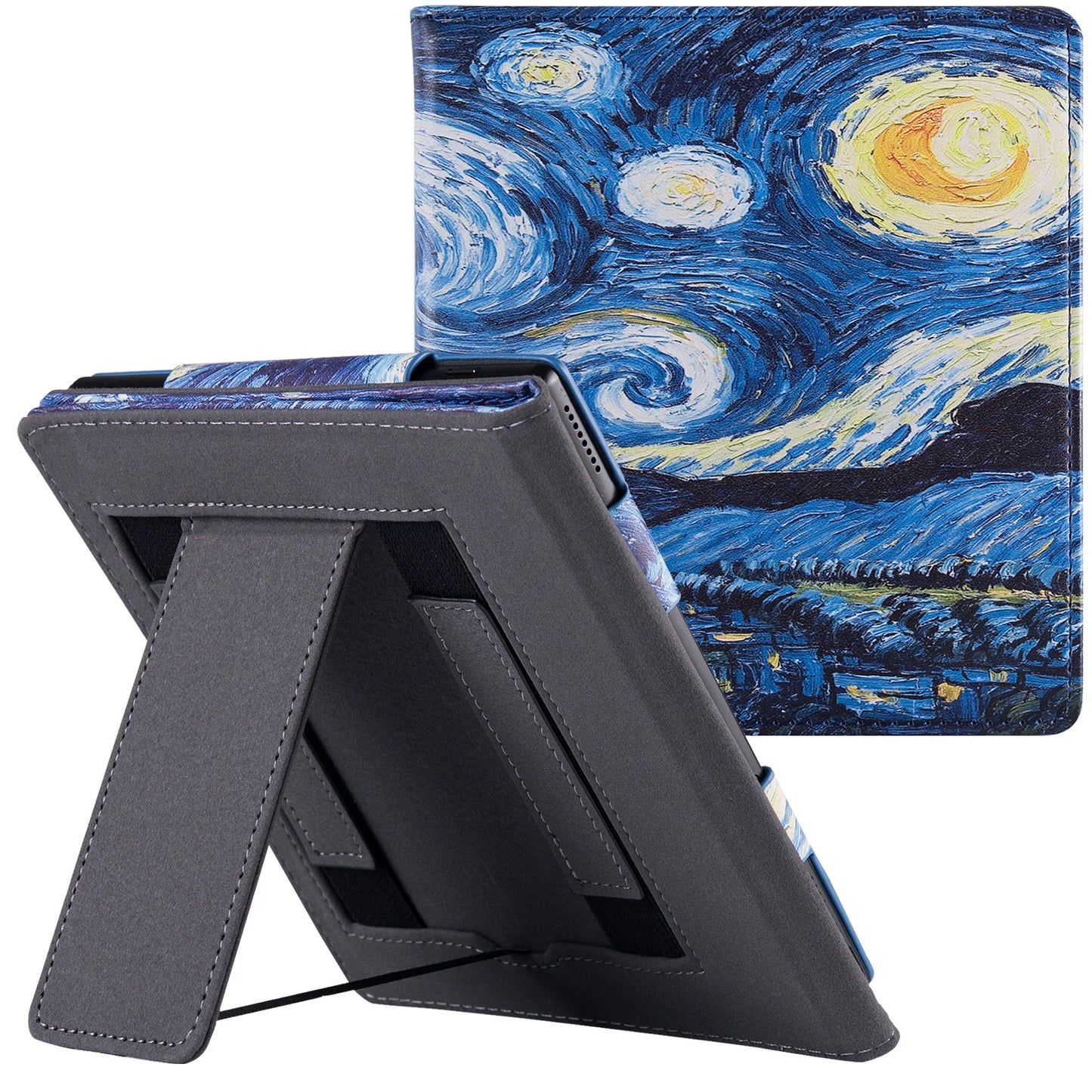 Stand Case for All-New 7" Onyx Boox Page/Onyx Boox Galileo e-Reader - PU Leather Sleeve Cover with Hand Strap/Auto Sleep/Wake