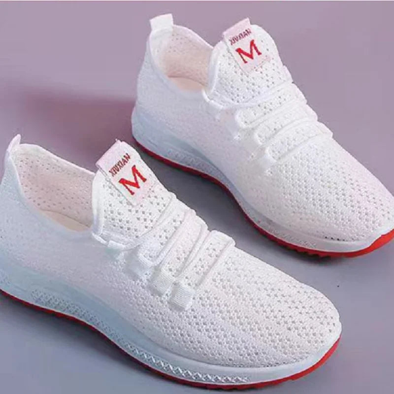 Women Air Sport Running Shoes Mesh Breathable Walking Women Sneakers Comfortable White Fashion Casual Sneakers