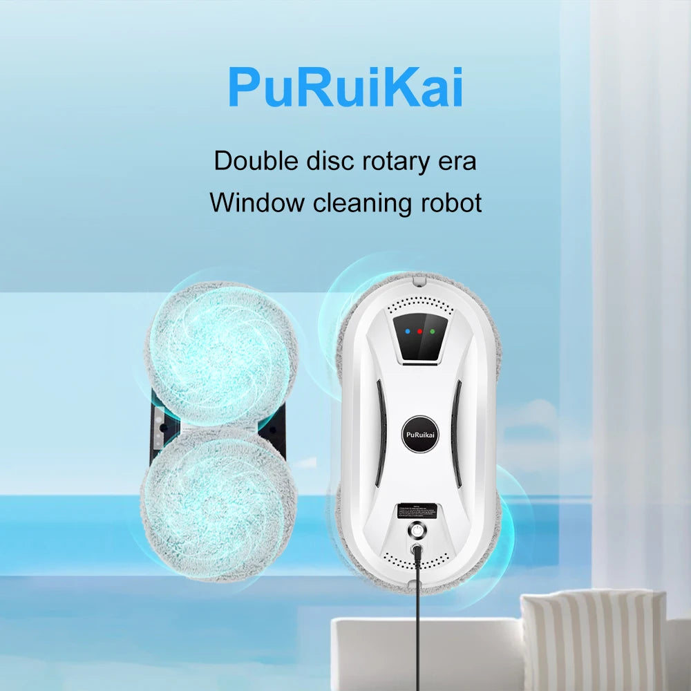 PuRuiKai Home Window Cleaning Robot Smart Window Glass Vacuum Cleaner One-key Glass Wall Cleaning Machine