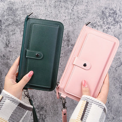 Fashion PU Leather Long Wallets 2023 New Women's Wallet Multifunctional Multi-card Position Clutch Buckle Zipper Student Wallet