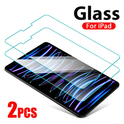 2Pcs Tempered Glass Screen Protector For iPad Pro 11 12.9 13 inch 2024 10 10th 9th Generation Air 6 5 4 3 Mini 6 10.9 10.2 Film