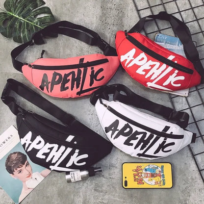 Women Waist Waterproof Bag Men New Letter Fanny Packs Hip-Hop Crossbody Bags Belt Bag Harajuku Shoulder Sports Waist Bag