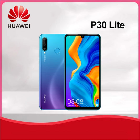 Global,HUAWEI-P30 Lite,Smartphone Android,6GB RAM,128GB ROM 6.15 inch 24MP Mobile phones Google Play Store Unlock Cellphones