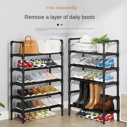 3-8 Layer Shoe Rack DIY Easy Assemble Dustproof Boots Organizer Stand Holder Space-Saving Shoes Storage Shelf Shoe Cabinet