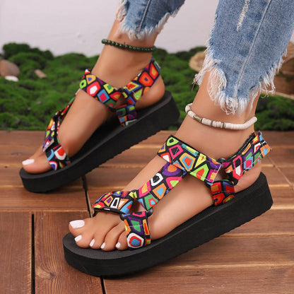 Summer Large Size Sandals Women Light Non-slip Beach Shoes  Flat Hemp Rope Set Foot Sandals for Women Comfort Sandalias Mujer