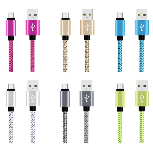 1M Universal Space Short Micro USB Cable V8 Mobile Phone Charging Cord Data for Android Samsung Huawei