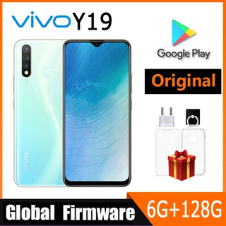 VIVO Y19 Smartphone 4G Global firmware LTE 6GB 128GB MTK6765 Octa Core 13.0MP Fingerprint 5000mAh Android 9.0 Used Phone