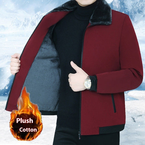 Men's Fleece Lined Coat Winter Clothing