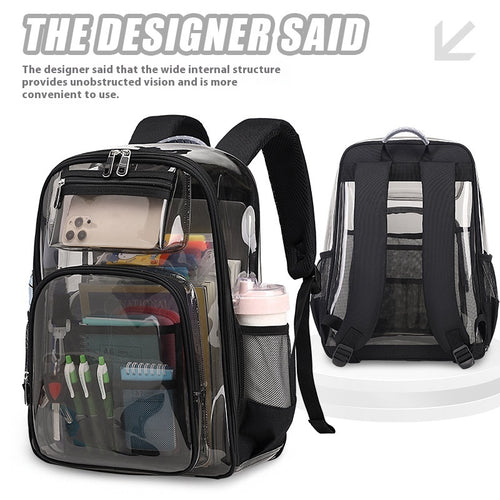 Waterproof Large Capacity Transparent Backpack