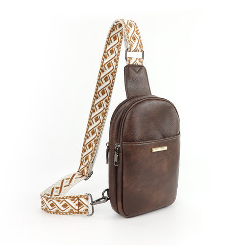 Leather Detachable Dual-purpose Crossbody Bag