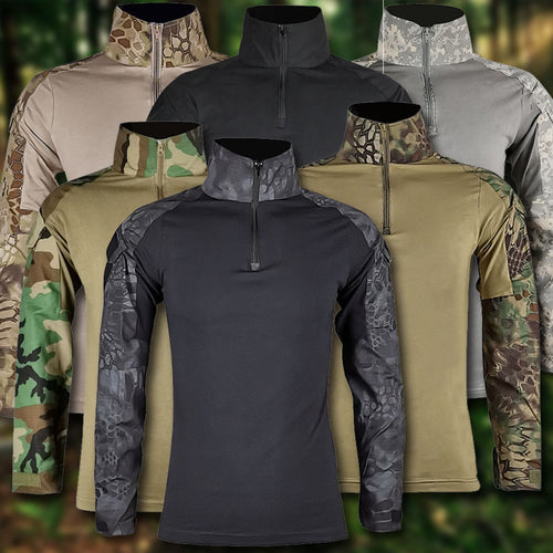 Outdoor Camouflage Clothing Frog Clothes Long-sleeved T-shirt Top