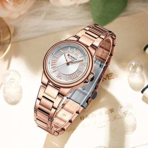 Women's Fashion Clock Steel Belt Watch