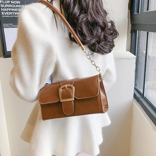 One Shoulder Crossbody Small Square Bag Women