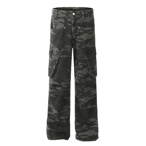 Three-dimensional Large Pocket Design Camouflage Pants