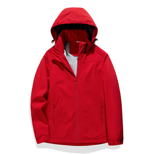 Single Layer Fleece-lined Shell Jacket Windproof Waterproof Antifouling