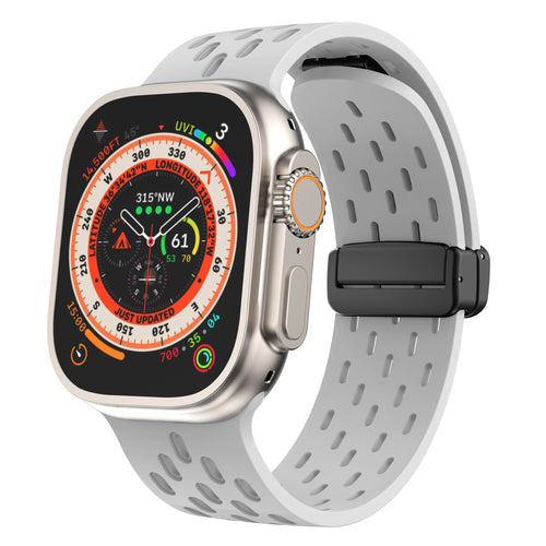 Mesh Magnetic Buckle Silicone Strap Iwatch Strap