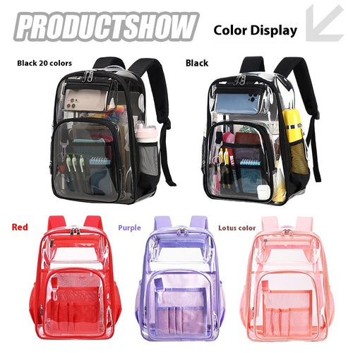 Waterproof Large Capacity Transparent Backpack