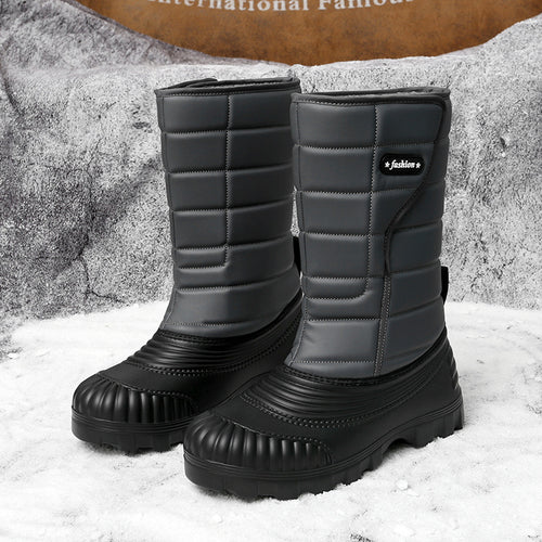 Snow Boots Outdoor Long Tube Fleece Lined Padded Warm Keeping