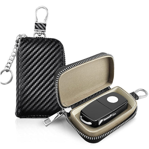 Car Shield Zipper Carbon Fiber Keys' Box