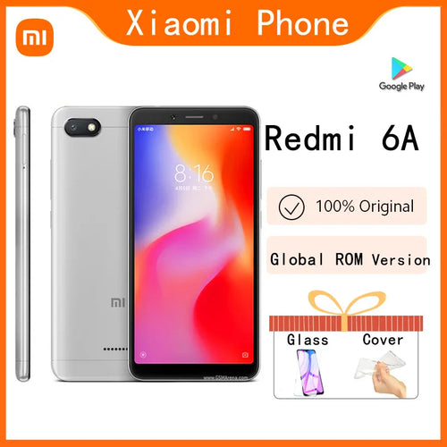 original Xiaomi Redmi 6 /6A/ mi7 3GB 32GB/4GB 64GB celular googleplay Fingerprint Octa-core Global Rom 4G Smartphone