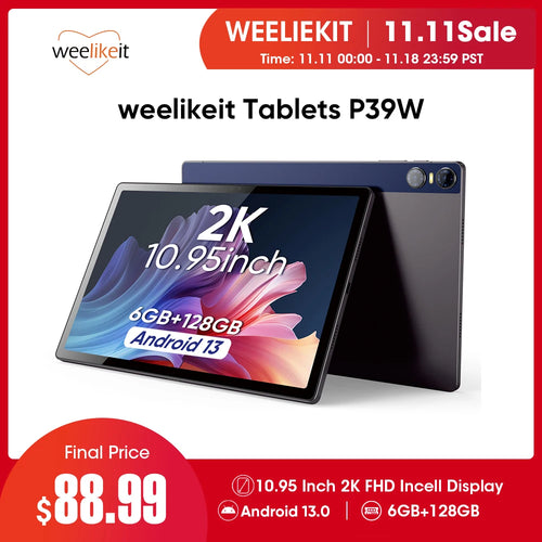 weelikeit Android 13 Tablet MTK 8183 8-core 11